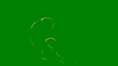 A fluid motion arc effect transitioning on green screen perfect Stock Footage 301386596