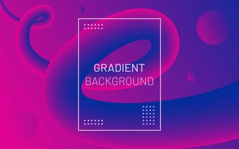 Fluid motion background with 3d flow shape Stock Illustration