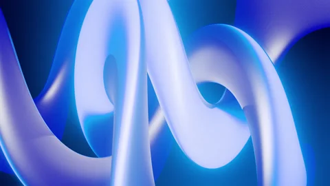 Fluid motion graphics animation of a glossy liquid glass torus swirling. Stock Footage 335096830