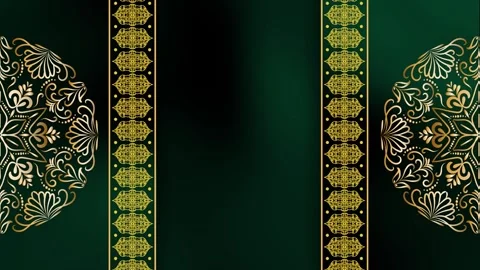 Fluid Motion Motion Celestial Path Mandala Ramadan Background Stock Footage 327720909