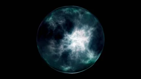 Fluid motion within a crystal ball Stock Footage 198963429