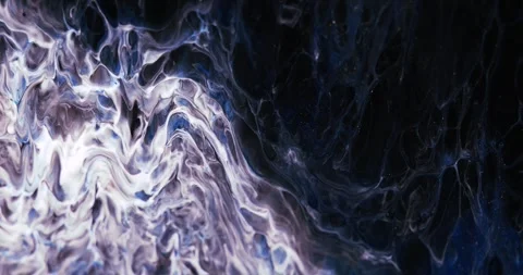 Fluid moving background in blue tones. Cellular pattern. Marble background. Abst Stock Footage 283585500