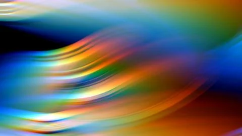 Fluid Neon Light Ribbons Stock Illustration