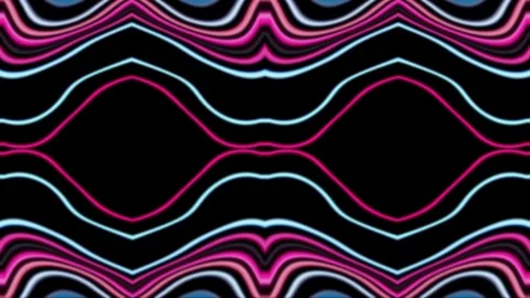 Fluid neon lines Stock Footage 258876635
