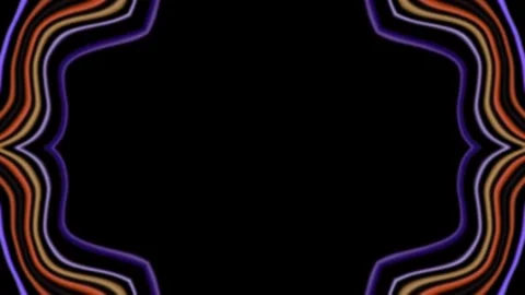 Fluid neon lines Stock Footage 258877494