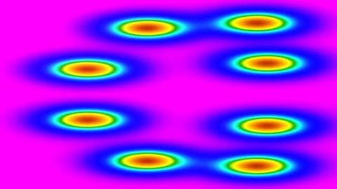 Fluid neon plasma waves background - abstract energetic digital technology lo Stock Footage 336505924