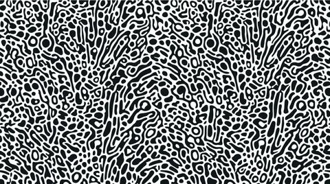 Fluid organic leopard spot pattern with flowing shapes and liquid spots for.. Stock Illustration
