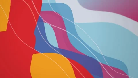 Fluid organic shapes flow gently in a seamless loop Stock Footage 341401745