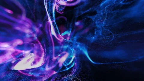 Fluid particles animation background loop Stock Footage 163148302