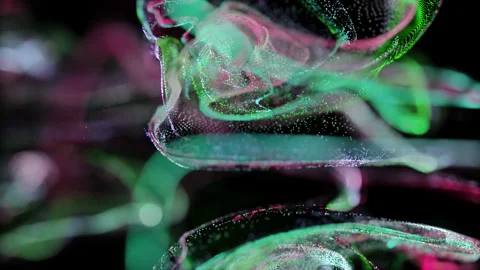 Fluid Particles Background Stock Footage 172084325