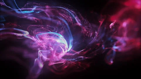 Fluid Particles Colorful Background Loop Video stock 207793211