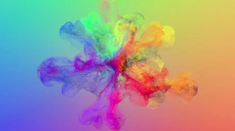 Fluid particles explosion Stock Footage 53568422