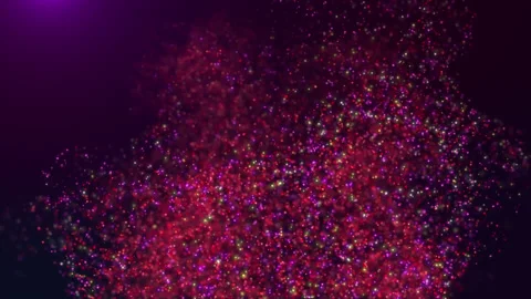 Fluid Particles Rising Stock Footage 204049158