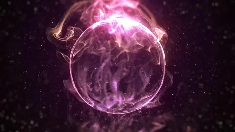 Fluid Particles Space Ring Background Stock Footage 311532589