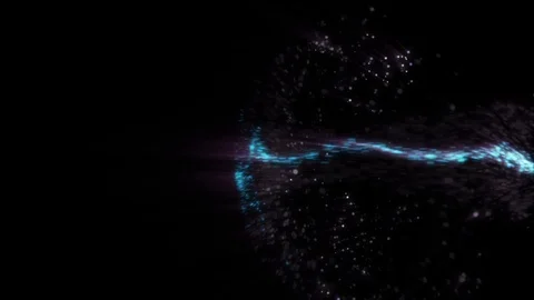 Fluid particles spreading from right to left for intro or opening Stock Footage 124631177