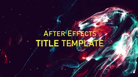 Fluid Particles Titles Slideshow Stock After Effects