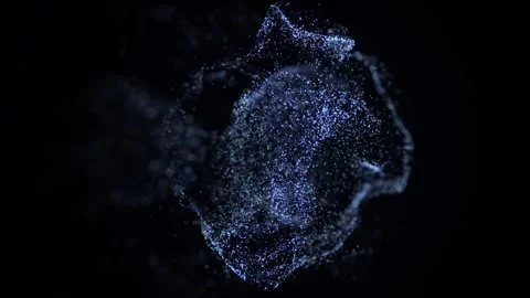 Fluid Particles Video #2 Effects Vídeos de archivo 296484314