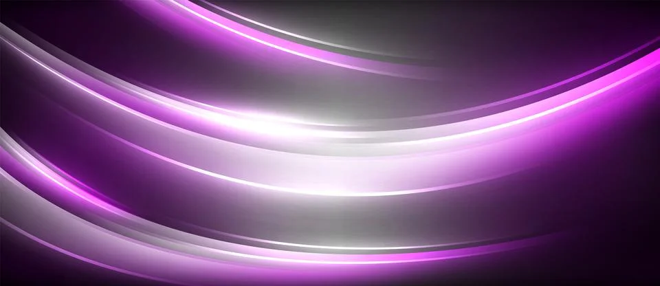 A fluid pattern of electric blue and magenta on a dark background Stock Illustration