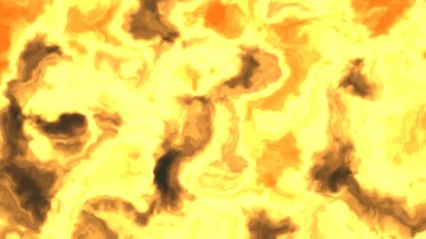 Fluid pattern of orange and yellow colors flowing together Stock Footage 338277463