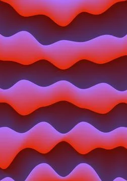 Fluid Pattern Vivid Violet Red Gradient Vertical Background Stock Illustration