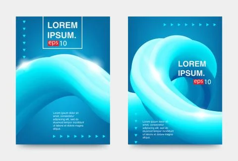 Fluid Poster Stock Illustration