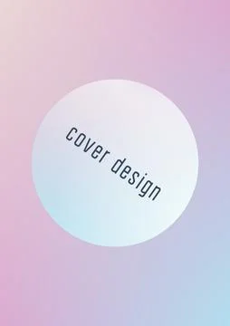 Fluid poster with round shapes Stock Illustration