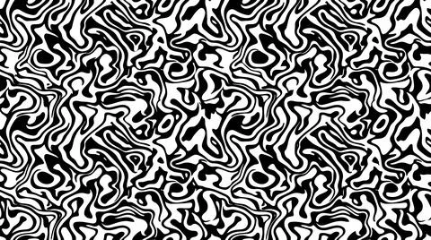 Fluid psychedelic camo pattern black and white background. 스톡 일러스트