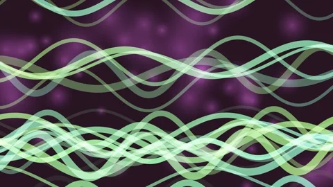 Fluid purple abstract motion graphics with dynamic green lines Stock Footage 327338806