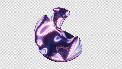 Fluid purple seamless loop with alpha channel 库存影片 335353861