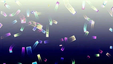 Fluid Rectangle Motion with Gradient Trails 스톡 동영상 307983469