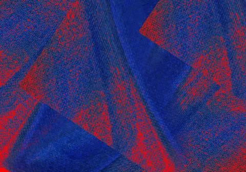 Fluid red blue abstract soft fabric texture background with smooth wave lin.. Stock Illustration