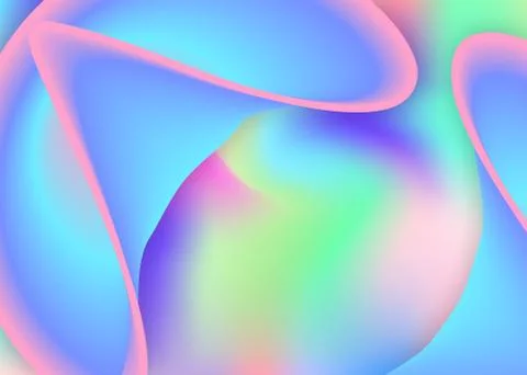 Fluid shape background with liquid dynamic elements. Illustrazione stock