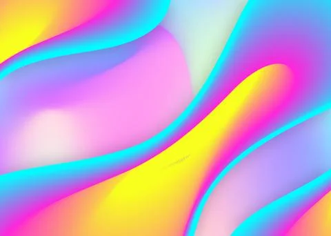 Fluid shape background with liquid dynamic elements. Stock Illustration