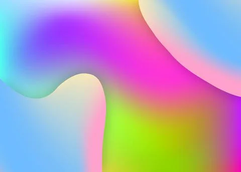 Fluid shape background with liquid dynamic elements. Illustrazione stock