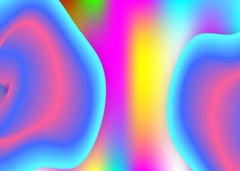 Fluid shape background with liquid dynamic elements. Illustrazione stock