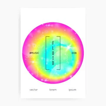 Fluid shape with dynamic elements. Illustrazione stock