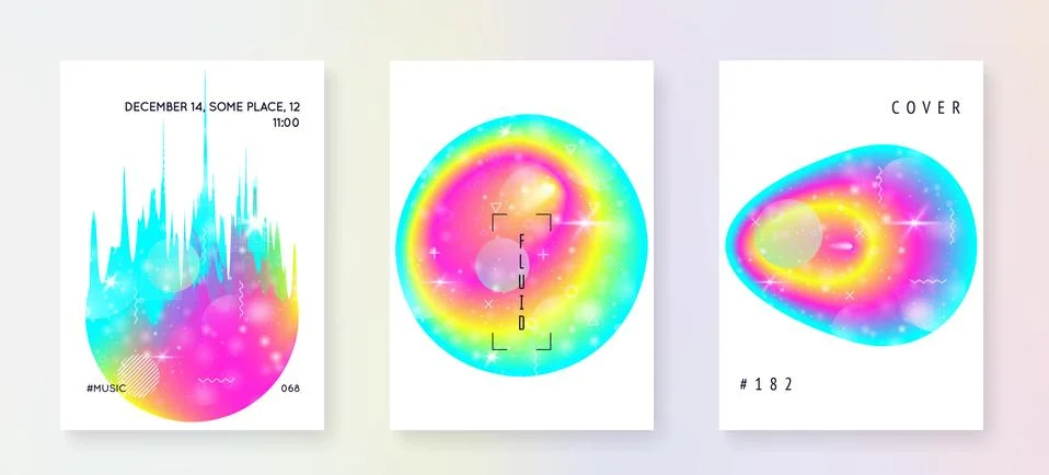 Fluid shape with dynamic elements. Stock Illustration