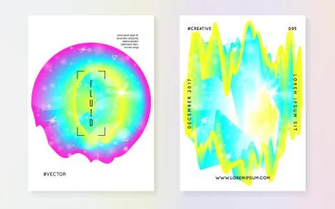 Fluid shape with dynamic elements. Illustrazione stock