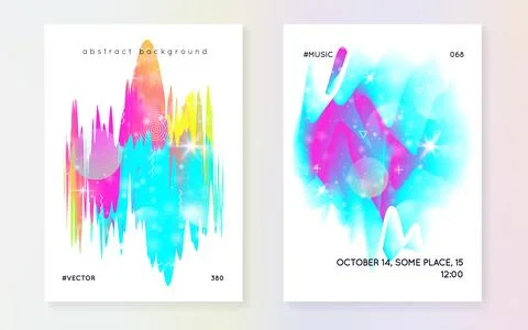 Fluid shape with dynamic elements. 库存插图