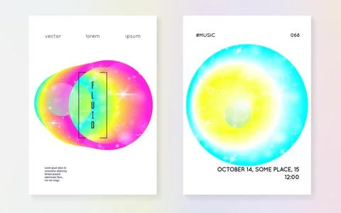 Fluid shape with dynamic elements. Stock Illustration