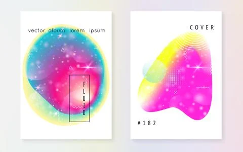 Fluid shape with dynamic elements. Illustrazione stock