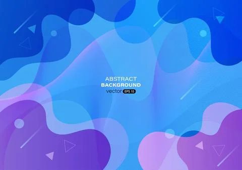 Fluid shape style abstract background design Stock Illustration