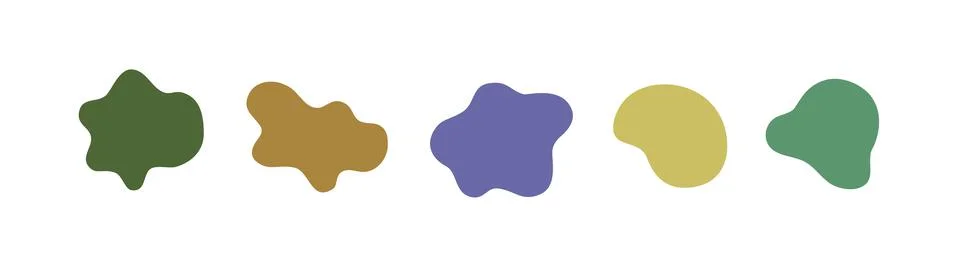 Fluid shape vector illustration isolated on white Stock Illustration