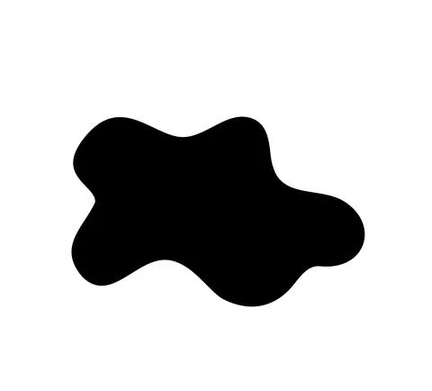 Fluid shape vector illustration isolated on white Stock Illustration