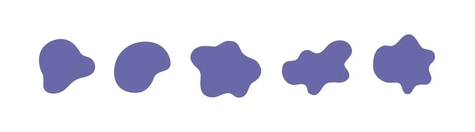 Fluid shape vector illustration isolated on white Stock Illustration
