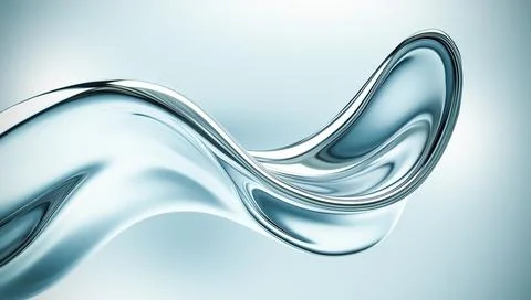 Fluid Shapes Create a Mesmerizing Wave Illustration Stock Illustration