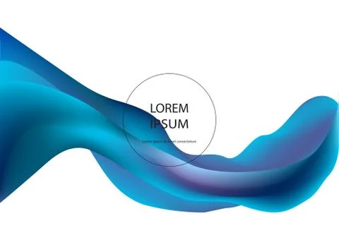 Fluid shapes isolated on white background. Wavy liquid elements. 스톡 일러스트