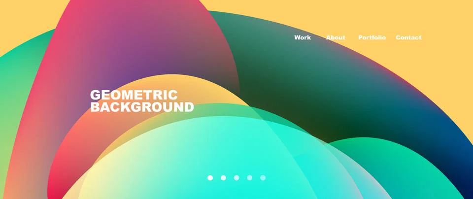 Fluid shapes vector abstract background Stock Illustration
