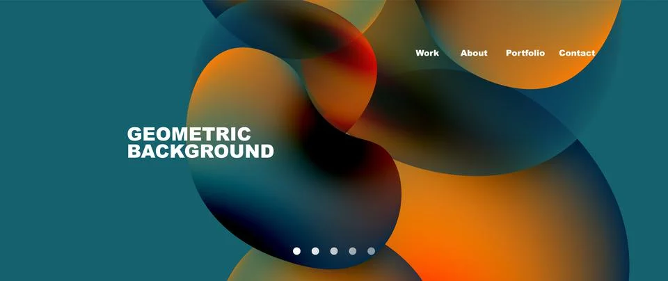 Fluid shapes vector abstract background 库存插图