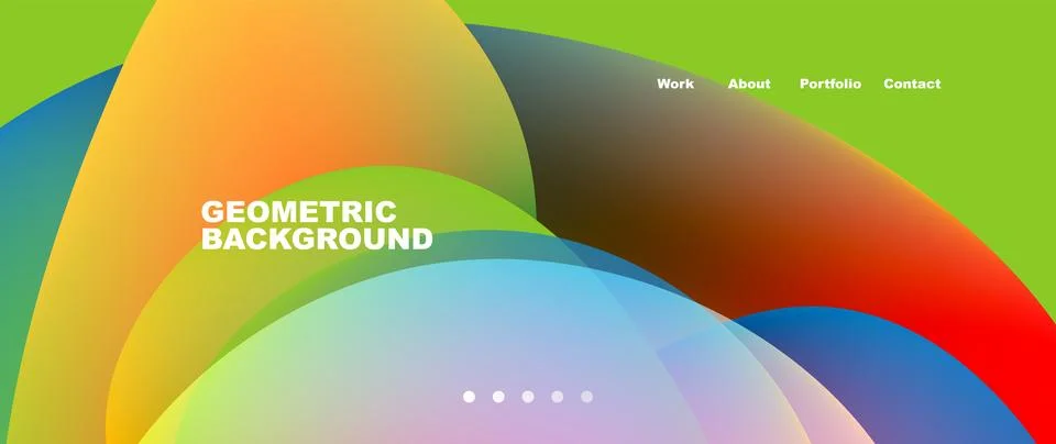 Fluid shapes vector abstract background Stock Illustration